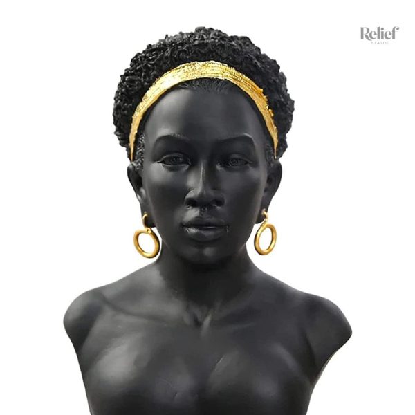 Buste décoratif représentant une femme africaine