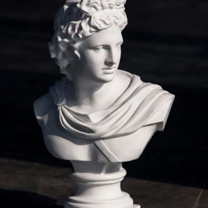 Sculpture buste d'Apollon, 29 cm, design artistique