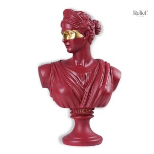 Buste Artémis en résine, 35 cm de hauteur