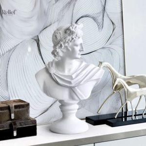 Buste d'Apollon du Belvédère en sculpture de 30 cm