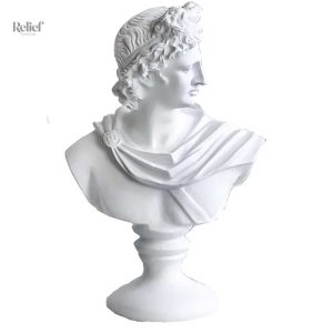 Buste décoratif Apollon du Belvédère, 30 cm en hauteur