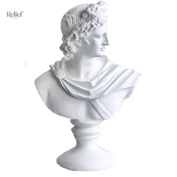Buste décoratif Apollon du Belvédère, 30 cm en hauteur