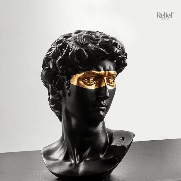 Buste David 15 cm, détail artistique exceptionnel