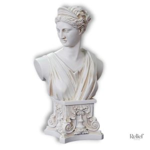 Buste de Diane en statue grecque, 31 cm de hauteur