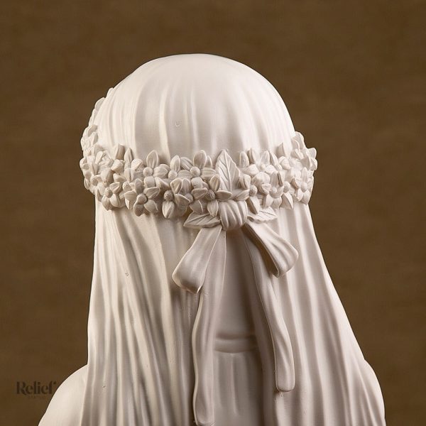 Buste en marbre représentant La Vierge Voilée