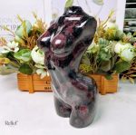 Buste femme en pierre de 18 cm, sculpture décorative
