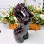Buste artistique femme en pierre, décoration intérieure