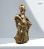 Buste en résine, art décoratif féminin de 27 cm