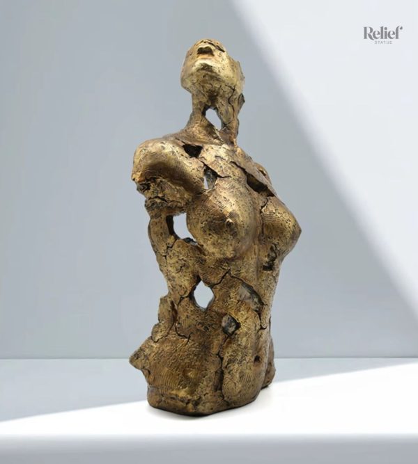 Buste en résine, art décoratif féminin de 27 cm
