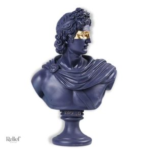 Buste Grec 35 cm en résine, accent décoratif intemporel