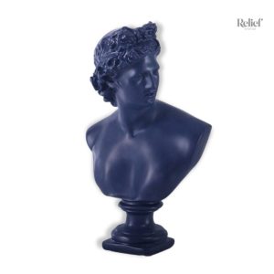 Buste grec décoratif 32 cm, idéal pour l'intérieur