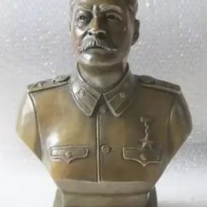 Buste en bronze de Joseph Staline 30 cm, sculpture décorative