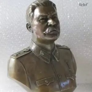 Sculpture de Joseph Staline, buste en bronze 30 cm, art historique