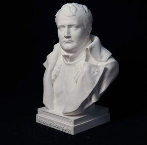 Buste Napoléon, détail artistique en sculpture