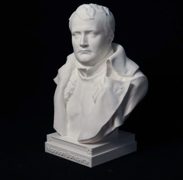 Buste Napoléon, détail artistique en sculpture