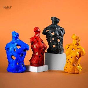 Buste artistique en couleur moderne