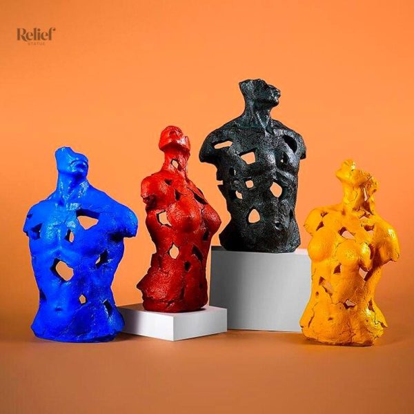 Buste artistique en couleur moderne