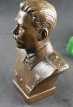 Sculpture en laiton, buste de Staline en 17 cm