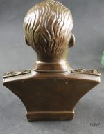 Buste Staline en laiton, objet décoratif 17 cm