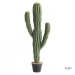 Cactus artificiel de 112 cm pour décoration d'intérieur