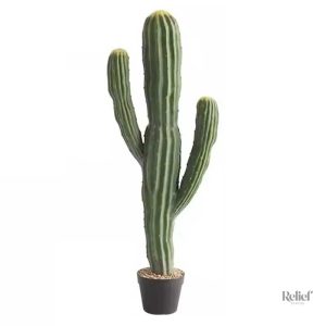 Cactus artificiel de 112 cm pour décoration d'intérieur