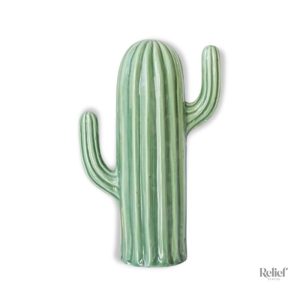 Sculpture moderne en céramique : Cactus design