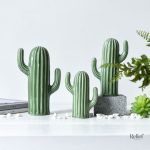 Cactus céramique, pièce de décoration moderne