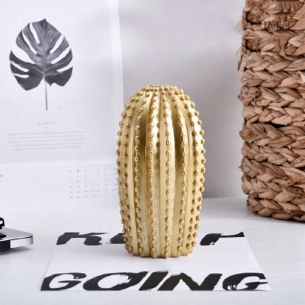 Sculpture déco cactus moderne en design minimaliste