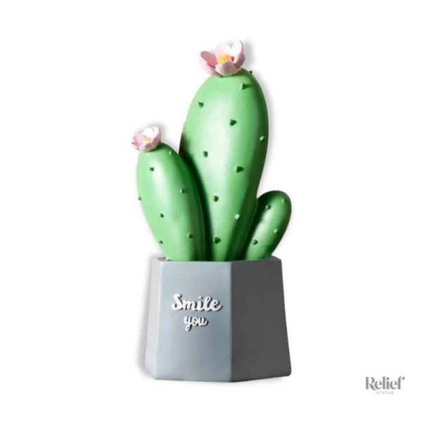 cactus-resine-1 Sculpture moderne cactus en résine design