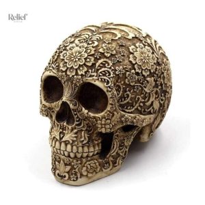 Statue tête de mort Calavera mexicaine décorative