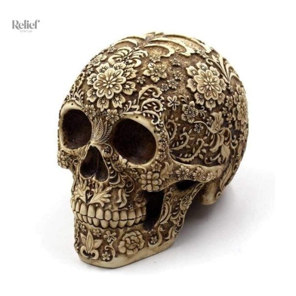 calavera-statue-1 Statue tête de mort Calavera mexicaine décorative