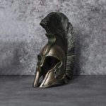 Statue Leonidas en bronze coulé à froid, 15 cm de hauteur