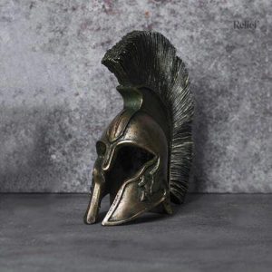 Statue Leonidas en bronze coulé à froid, 15 cm de hauteur