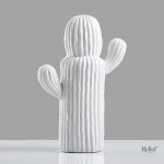 Décoration cactus en céramique 27 cm pour intérieur