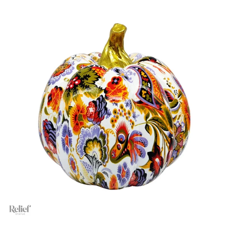 Citrouille décorative contemporaine 16 cm pour décoration intérieure