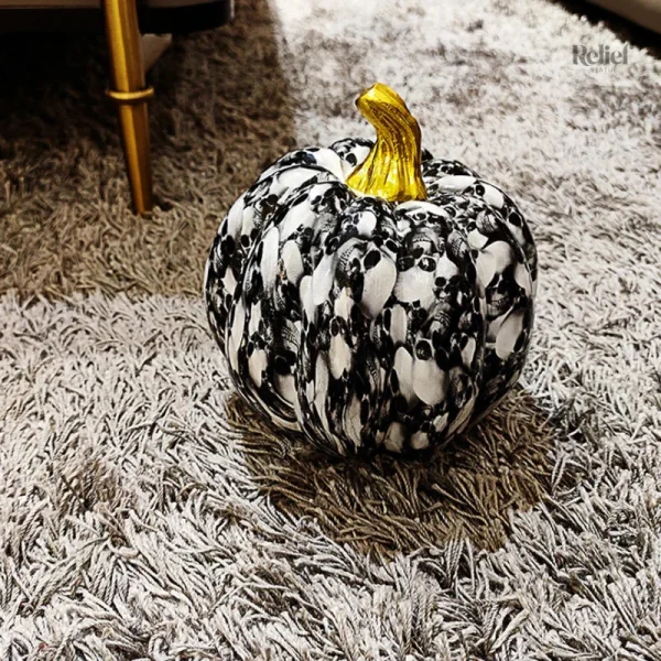 Accessoire décoratif citrouille, design artistique moderne