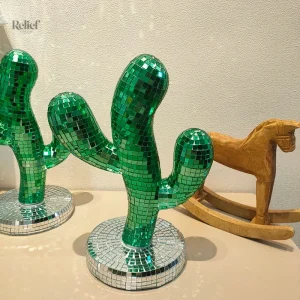 Cactus déco disco 25 cm en pot