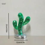 Cactus de décoration unique, 25 cm, design lumineux
