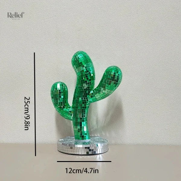 Cactus de décoration unique, 25 cm, design lumineux