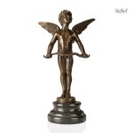 Cupidon en Bronze véritable, 29 cm de hauteur