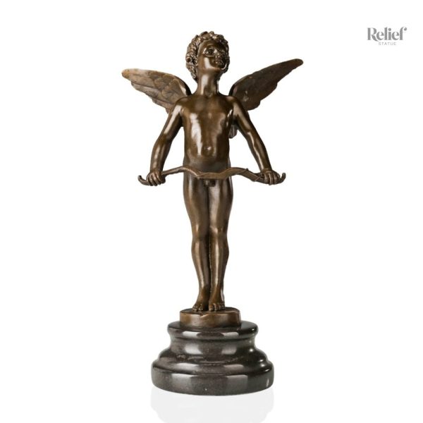 cupidon-en-bronze-1 Cupidon en Bronze véritable, 29 cm de hauteur