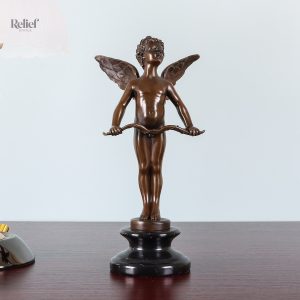 Sculpture de Cupidon, 29 cm, parfaite pour décoration intérieure