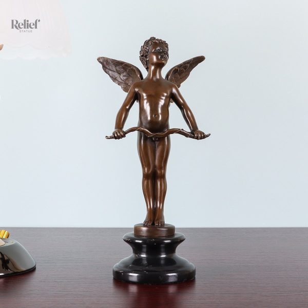 Sculpture de Cupidon, 29 cm, parfaite pour décoration intérieure