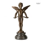 Figurine de Cupidon en bronze, 29 cm, pour collectionneurs