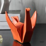 Cygne décoratif en origami, ajout raffiné à votre collection
