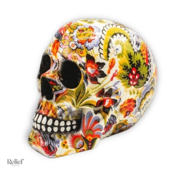 deco-crane-mexicain-1 Statue Tête de Mort Mexicaine 15 cm en décoration