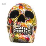 Statue crânienne mexicaine 15 cm pour déco