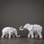 Duo d'éléphants en décoration intérieure originale