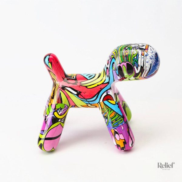 Chien en art graffiti pour décoration intérieure