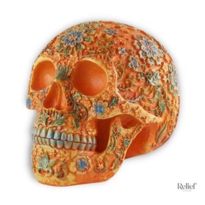 Statue Tête de Mort décorative pour Halloween